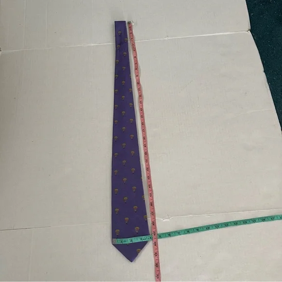 Robert Talbott Tie Hot Air Balloon EXTRA LONG Best of Class Purple Green Silk
